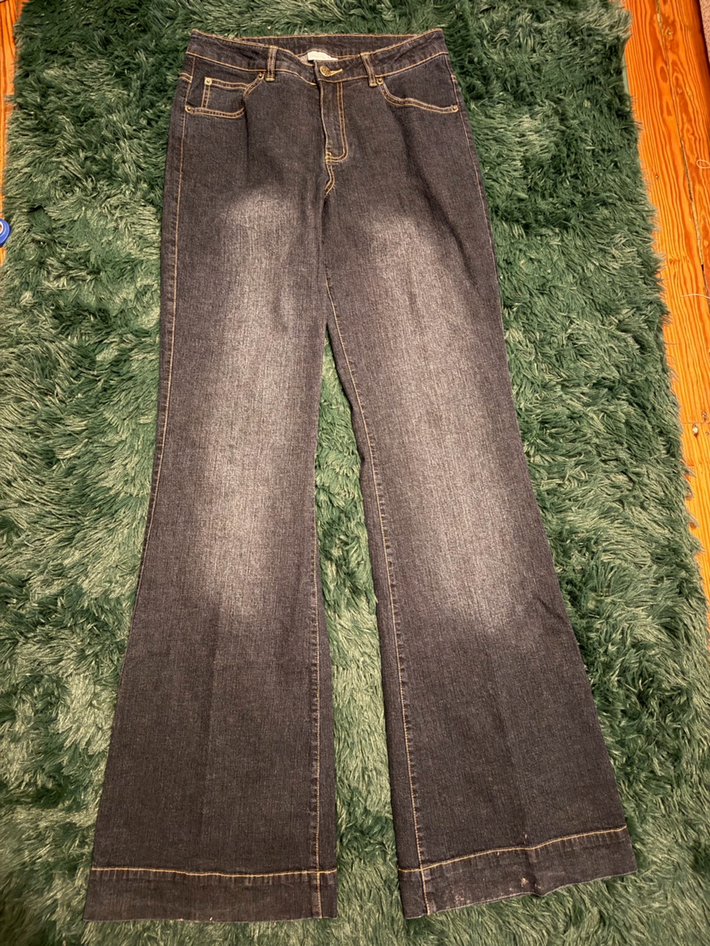 Soft Surroundings Dark Wash Bootcut Jeans Size 10 Tall